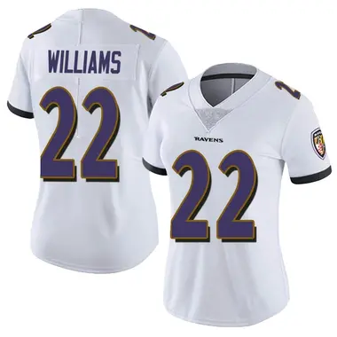 Women's Nike Baltimore Ravens Damarion Williams Vapor Untouchable Jersey - White Limited