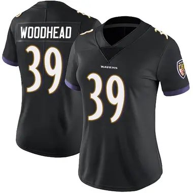 Women's Nike Baltimore Ravens Danny Woodhead Alternate Vapor Untouchable Jersey - Black Limited