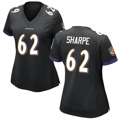 Women's Nike Baltimore Ravens David Sharpe Jersey - Black Game