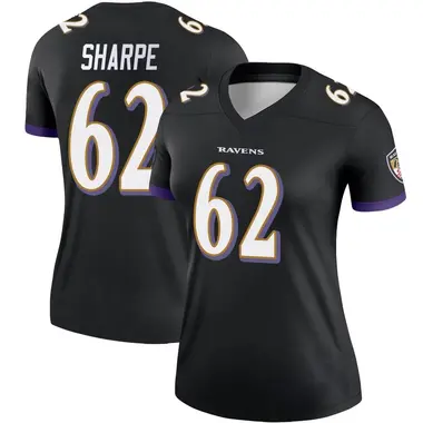Women's Nike Baltimore Ravens David Sharpe Jersey - Black Legend