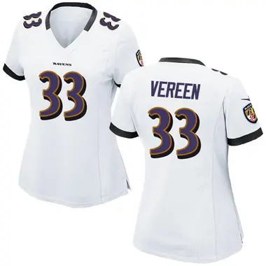 Women's Nike Baltimore Ravens David Vereen Jersey - White Game
