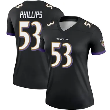 Women's Nike Baltimore Ravens Del'Shawn Phillips Jersey - Black Legend
