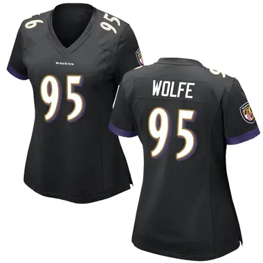 Women's Nike Baltimore Ravens Derek Wolfe Jersey - Black Game
