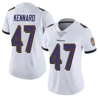 Women's Nike Baltimore Ravens Devon Kennard Vapor Untouchable Jersey - White Limited