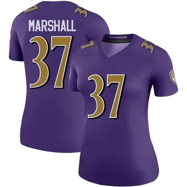 Women's Nike Baltimore Ravens Iman Marshall Color Rush Jersey - Purple Legend