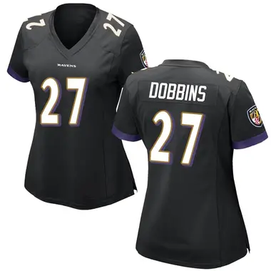 Women's Nike Baltimore Ravens J.K. Dobbins Jersey - Black Game