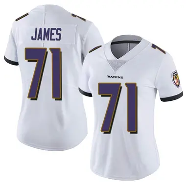 Women's Nike Baltimore Ravens Ja'Wuan James Vapor Untouchable Jersey - White Limited