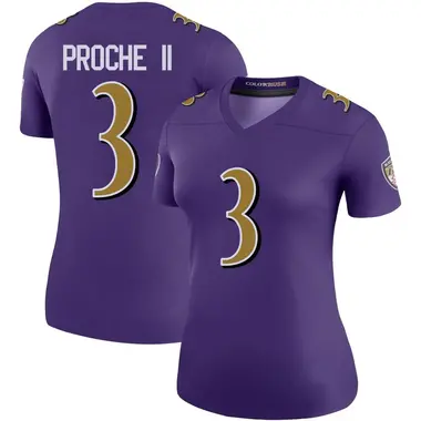Women's Nike Baltimore Ravens James Proche II Color Rush Jersey - Purple Legend