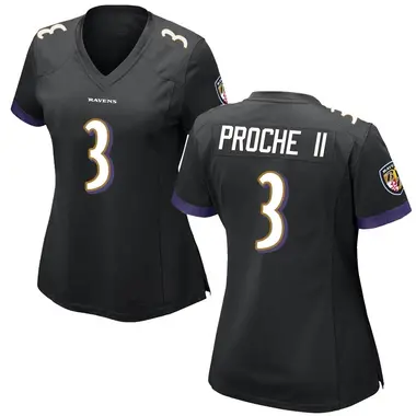 Women's Nike Baltimore Ravens James Proche II Jersey - Black Game