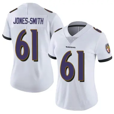 Women's Nike Baltimore Ravens Jaryd Jones-Smith Vapor Untouchable Jersey - White Limited