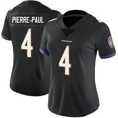 Women's Nike Baltimore Ravens Jason Pierre-Paul Alternate Vapor Untouchable Jersey - Black Limited