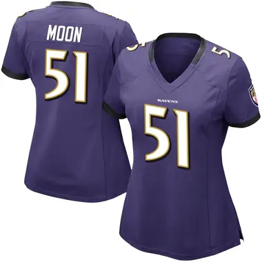 Women's Nike Baltimore Ravens Jeremiah Moon Team Color Vapor Untouchable Jersey - Purple Limited