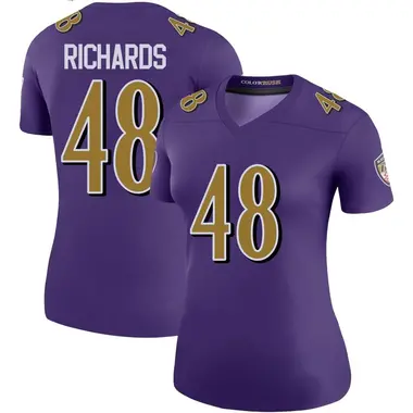 Women's Nike Baltimore Ravens Jordan Richards Color Rush Jersey - Purple Legend