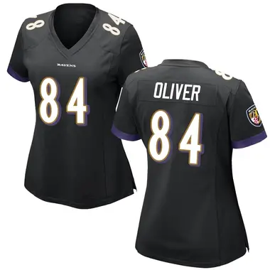 Women's Nike Baltimore Ravens Josh Oliver Jersey - Black Game