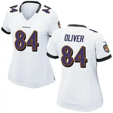 Women's Nike Baltimore Ravens Josh Oliver Jersey - White Game