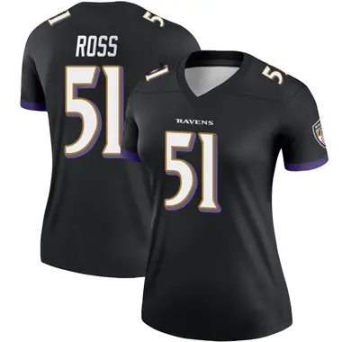 Women's Nike Baltimore Ravens Josh Ross Jersey - Black Legend