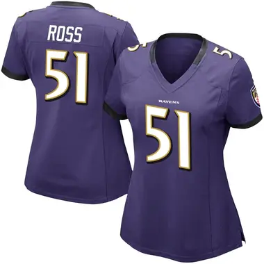 Women's Nike Baltimore Ravens Josh Ross Team Color Vapor Untouchable Jersey - Purple Limited