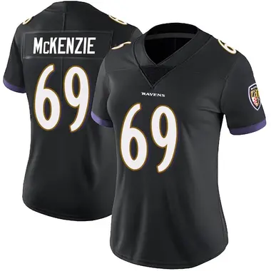 Women's Nike Baltimore Ravens Kahlil McKenzie Alternate Vapor Untouchable Jersey - Black Limited