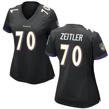 Women's Nike Baltimore Ravens Kevin Zeitler Jersey - Black Game