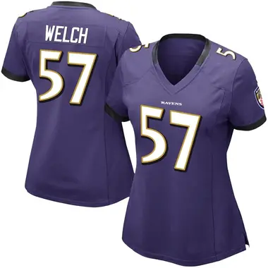 Women's Nike Baltimore Ravens Kristian Welch Team Color Vapor Untouchable Jersey - Purple Limited