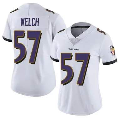 Women's Nike Baltimore Ravens Kristian Welch Vapor Untouchable Jersey - White Limited