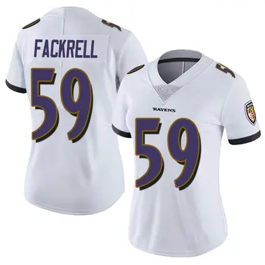 Women's Nike Baltimore Ravens Kyler Fackrell Vapor Untouchable Jersey - White Limited
