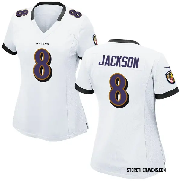Women's Nike Baltimore Ravens Lamar Jackson Jersey - White Game