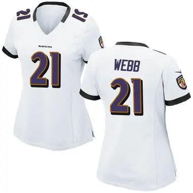 Women's Nike Baltimore Ravens Lardarius Webb Jersey - White Game