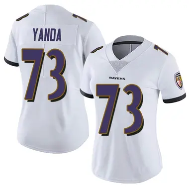 Women's Nike Baltimore Ravens Marshal Yanda Vapor Untouchable Jersey - White Limited