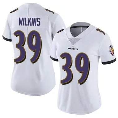 Women's Nike Baltimore Ravens Mazzi Wilkins Vapor Untouchable Jersey - White Limited