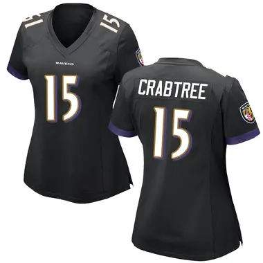 Women's Nike Baltimore Ravens Michael Crabtree Jersey - Black Game