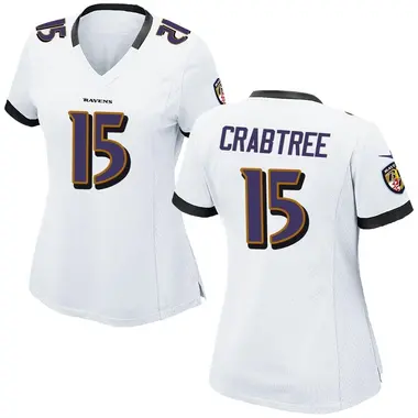 Women's Nike Baltimore Ravens Michael Crabtree Jersey - White Game