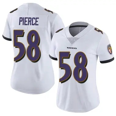 Women's Nike Baltimore Ravens Michael Pierce Vapor Untouchable Jersey - White Limited