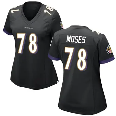 Women's Nike Baltimore Ravens Morgan Moses Jersey - Black Game