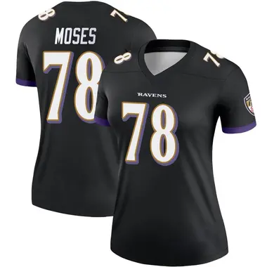 Women's Nike Baltimore Ravens Morgan Moses Jersey - Black Legend