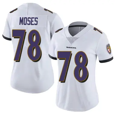 Women's Nike Baltimore Ravens Morgan Moses Vapor Untouchable Jersey - White Limited