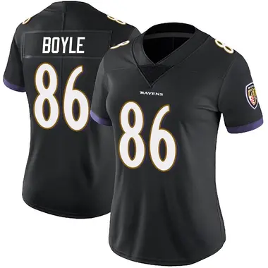 Women's Nike Baltimore Ravens Nick Boyle Alternate Vapor Untouchable Jersey - Black Limited