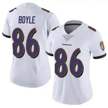 Women's Nike Baltimore Ravens Nick Boyle Vapor Untouchable Jersey - White Limited