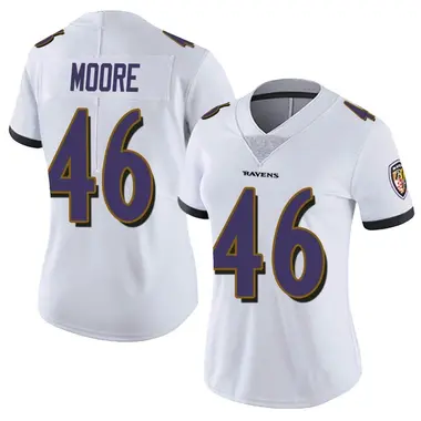 Women's Nike Baltimore Ravens Nick Moore Vapor Untouchable Jersey - White Limited