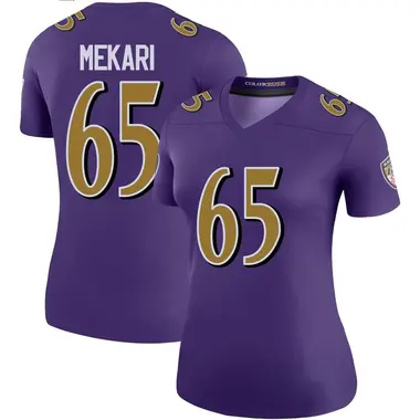 Women's Nike Baltimore Ravens Patrick Mekari Color Rush Jersey - Purple Legend