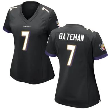 Women's Nike Baltimore Ravens Rashod Bateman Jersey - Black Game