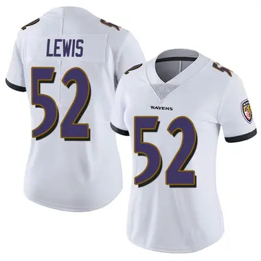 Women's Nike Baltimore Ravens Ray Lewis Vapor Untouchable Jersey - White Limited
