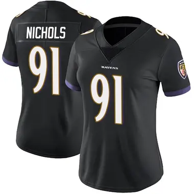 Women's Nike Baltimore Ravens Rayshad Nichols Alternate Vapor Untouchable Jersey - Black Limited