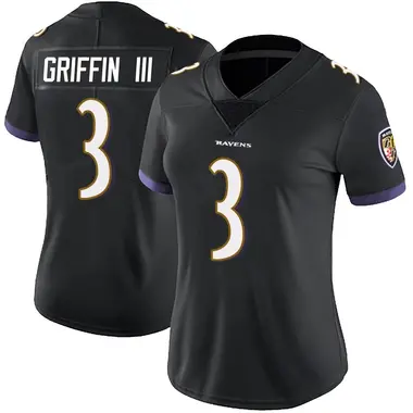 Women's Nike Baltimore Ravens Robert Griffin III Alternate Vapor Untouchable Jersey - Black Limited
