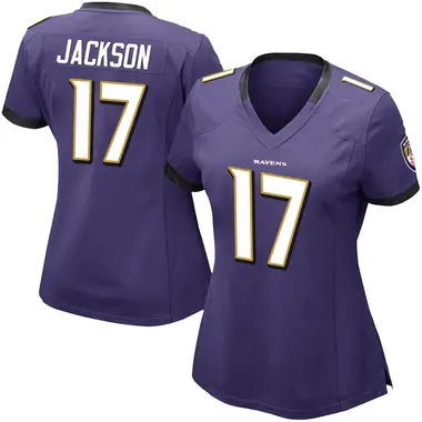 Women's Nike Baltimore Ravens Robert Jackson Team Color Vapor Untouchable Jersey - Purple Limited