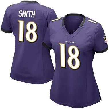 Women's Nike Baltimore Ravens Roquan Smith Team Color Vapor Untouchable Jersey - Purple Limited