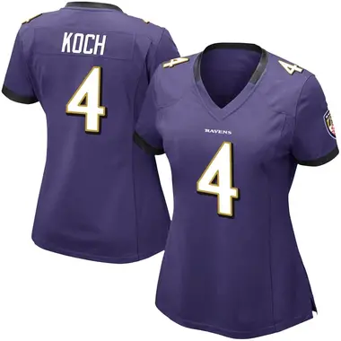 Women's Nike Baltimore Ravens Sam Koch Team Color Vapor Untouchable Jersey - Purple Limited