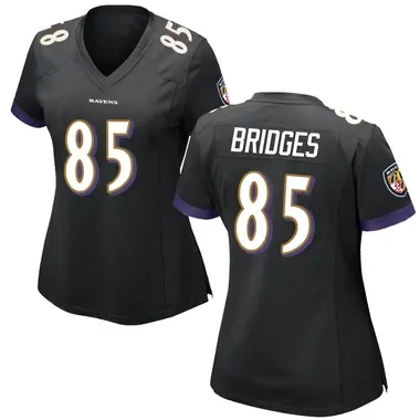 Women's Nike Baltimore Ravens Shemar Bridges Jersey - Black Game