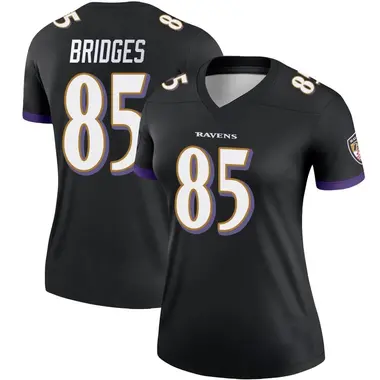 Women's Nike Baltimore Ravens Shemar Bridges Jersey - Black Legend