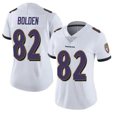 Women's Nike Baltimore Ravens Slade Bolden Vapor Untouchable Jersey - White Limited